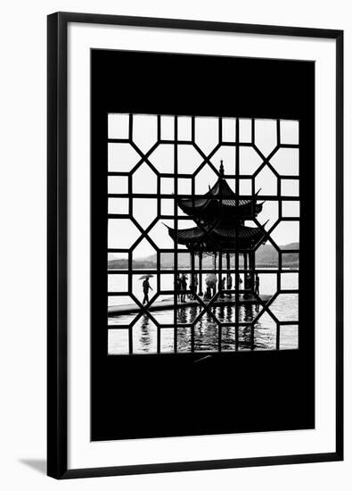 China 10MKm2 Collection - Asian Window - Temple Lake-Philippe Hugonnard-Framed Photographic Print