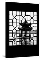 China 10MKm2 Collection - Asian Window - Temple Lake-Philippe Hugonnard-Stretched Canvas
