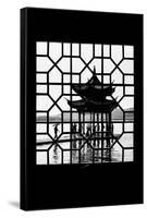 China 10MKm2 Collection - Asian Window - Temple Lake-Philippe Hugonnard-Framed Stretched Canvas