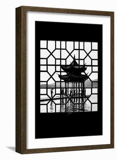 China 10MKm2 Collection - Asian Window - Temple Lake-Philippe Hugonnard-Framed Photographic Print