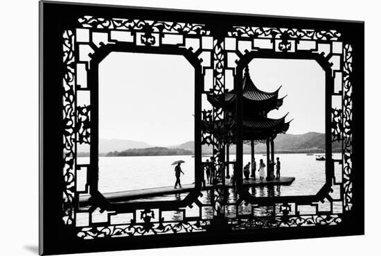 China 10MKm2 Collection - Asian Window - Temple Lake-Philippe Hugonnard-Mounted Photographic Print