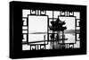 China 10MKm2 Collection - Asian Window - Temple Lake-Philippe Hugonnard-Stretched Canvas