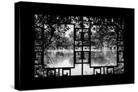 China 10MKm2 Collection - Asian Window - Temple Reflections-Philippe Hugonnard-Stretched Canvas