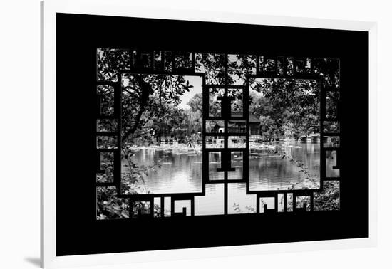 China 10MKm2 Collection - Asian Window - Temple Reflections-Philippe Hugonnard-Framed Photographic Print