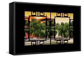 China 10MKm2 Collection - Asian Window - The Forbidden City-Philippe Hugonnard-Framed Stretched Canvas