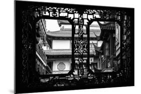 China 10MKm2 Collection - Asian Window - Traditional Architecture in Yuyuan Garden - Shanghai-Philippe Hugonnard-Mounted Photographic Print