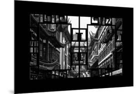 China 10MKm2 Collection - Asian Window - Traditional Architecture in Yuyuan Garden - Shanghai-Philippe Hugonnard-Mounted Photographic Print