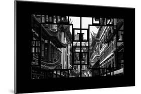 China 10MKm2 Collection - Asian Window - Traditional Architecture in Yuyuan Garden - Shanghai-Philippe Hugonnard-Mounted Photographic Print