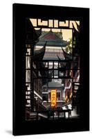 China 10MKm2 Collection - Asian Window - Traditional Architecture in Yuyuan Garden - Shanghai-Philippe Hugonnard-Stretched Canvas