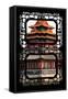 China 10MKm2 Collection - Asian Window - Watchtower - Forbidden City-Philippe Hugonnard-Framed Stretched Canvas