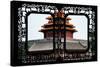 China 10MKm2 Collection - Asian Window - Watchtower - Forbidden City-Philippe Hugonnard-Stretched Canvas