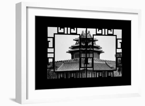 China 10MKm2 Collection - Asian Window - Watchtower - Forbidden City-Philippe Hugonnard-Framed Photographic Print