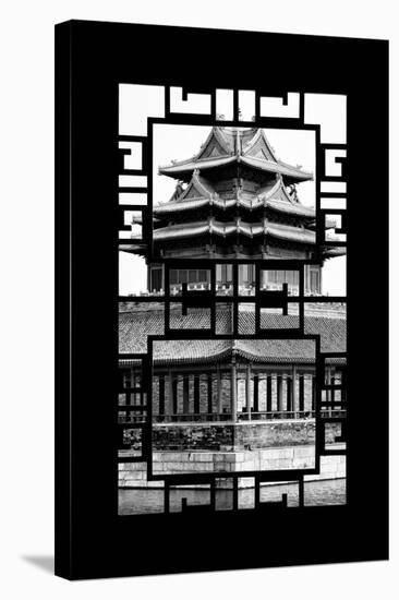 China 10MKm2 Collection - Asian Window - Watchtower - Forbidden City-Philippe Hugonnard-Stretched Canvas