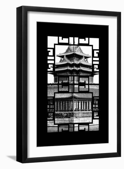 China 10MKm2 Collection - Asian Window - Watchtower - Forbidden City-Philippe Hugonnard-Framed Photographic Print