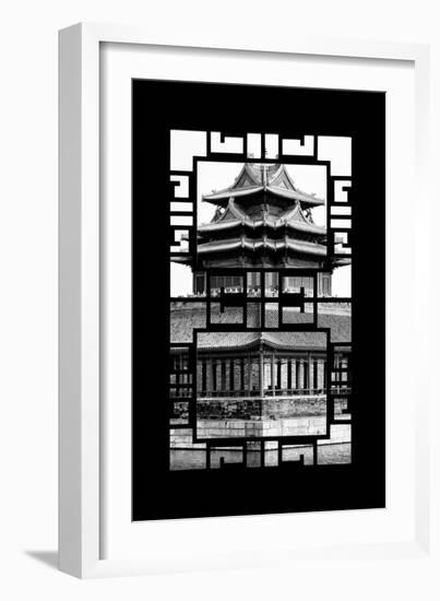 China 10MKm2 Collection - Asian Window - Watchtower - Forbidden City-Philippe Hugonnard-Framed Photographic Print