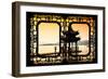 China 10MKm2 Collection - Asian Window - Water Temple at sunset-Philippe Hugonnard-Framed Photographic Print