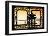 China 10MKm2 Collection - Asian Window - Water Temple at sunset-Philippe Hugonnard-Framed Photographic Print