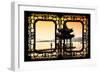 China 10MKm2 Collection - Asian Window - Water Temple at sunset-Philippe Hugonnard-Framed Photographic Print