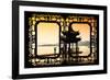 China 10MKm2 Collection - Asian Window - Water Temple at sunset-Philippe Hugonnard-Framed Photographic Print