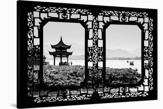 China 10MKm2 Collection - Asian Window - West Lake-Philippe Hugonnard-Stretched Canvas