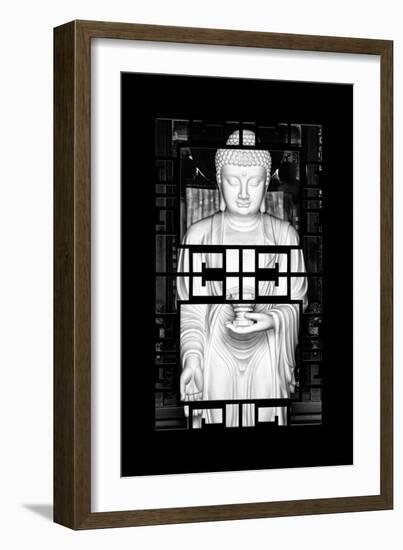 China 10MKm2 Collection - Asian Window - White Buddha-Philippe Hugonnard-Framed Photographic Print