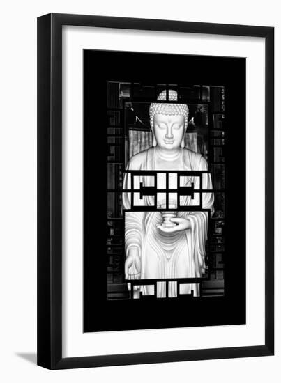 China 10MKm2 Collection - Asian Window - White Buddha-Philippe Hugonnard-Framed Photographic Print