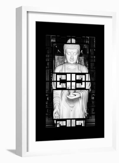 China 10MKm2 Collection - Asian Window - White Buddha-Philippe Hugonnard-Framed Photographic Print