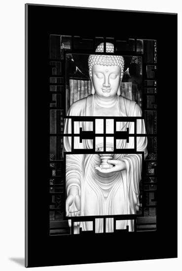 China 10MKm2 Collection - Asian Window - White Buddha-Philippe Hugonnard-Mounted Photographic Print