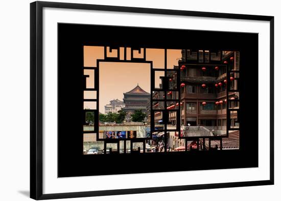 China 10MKm2 Collection - Asian Window - Xi'an Architecture-Philippe Hugonnard-Framed Photographic Print