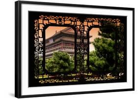 China 10MKm2 Collection - Asian Window - Xi'an Temple at Sunset-Philippe Hugonnard-Framed Photographic Print