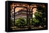China 10MKm2 Collection - Asian Window - Xi'an Temple at Sunset-Philippe Hugonnard-Framed Stretched Canvas