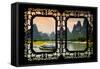 China 10MKm2 Collection - Asian Window - Yangshuo Li River-Philippe Hugonnard-Framed Stretched Canvas