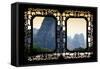 China 10MKm2 Collection - Asian Window - Yangshuo Li River-Philippe Hugonnard-Framed Stretched Canvas