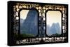 China 10MKm2 Collection - Asian Window - Yangshuo Li River-Philippe Hugonnard-Stretched Canvas