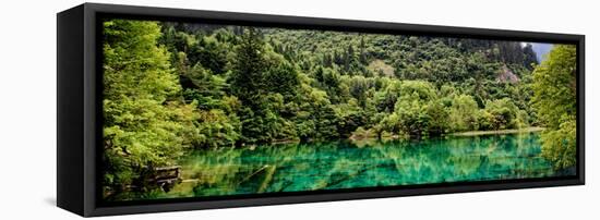 China 10MKm2 Collection - Beautiful Lake in the Jiuzhaigou National Park-Philippe Hugonnard-Framed Stretched Canvas