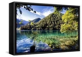 China 10MKm2 Collection - Beautiful Lake in the Jiuzhaigou National Park-Philippe Hugonnard-Framed Stretched Canvas