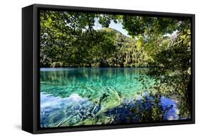 China 10MKm2 Collection - Beautiful Lake in the Jiuzhaigou National Park-Philippe Hugonnard-Framed Stretched Canvas