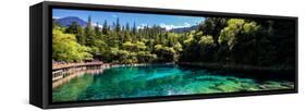 China 10MKm2 Collection - Beautiful Lake in the Jiuzhaigou National Park-Philippe Hugonnard-Framed Stretched Canvas