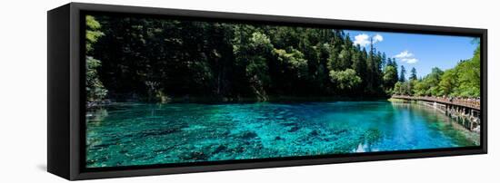 China 10MKm2 Collection - Beautiful Lake in the Jiuzhaigou National Park-Philippe Hugonnard-Framed Stretched Canvas