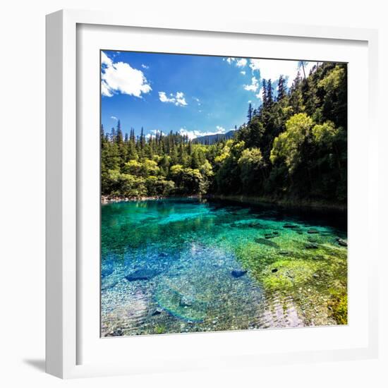 China 10MKm2 Collection - Beautiful Lake in the Jiuzhaigou National Park-Philippe Hugonnard-Framed Photographic Print