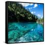 China 10MKm2 Collection - Beautiful Lake in the Jiuzhaigou National Park-Philippe Hugonnard-Framed Stretched Canvas