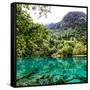 China 10MKm2 Collection - Beautiful Lake in the Jiuzhaigou National Park-Philippe Hugonnard-Framed Stretched Canvas