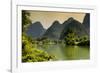 China 10MKm2 Collection - Beautiful Scenery of Yangshuo at sunset-Philippe Hugonnard-Framed Photographic Print