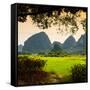 China 10MKm2 Collection - Beautiful Scenery of Yangshuo at sunset-Philippe Hugonnard-Framed Stretched Canvas