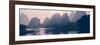 China 10MKm2 Collection - Beautiful Scenery of Yangshuo with Karst Mountains at Pastel Sunrise-Philippe Hugonnard-Framed Photographic Print