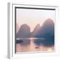 China 10MKm2 Collection - Beautiful Scenery of Yangshuo with Karst Mountains at Pastel Sunrise-Philippe Hugonnard-Framed Photographic Print