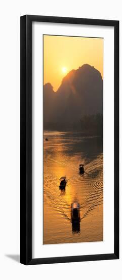 China 10MKm2 Collection - Beautiful Scenery of Yangshuo with Karst Mountains at Sunrise-Philippe Hugonnard-Framed Photographic Print