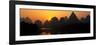 China 10MKm2 Collection - Beautiful Scenery of Yangshuo with Karst Mountains at Sunrise-Philippe Hugonnard-Framed Photographic Print