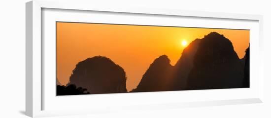 China 10MKm2 Collection - Beautiful Scenery of Yangshuo with Karst Mountains at Sunrise-Philippe Hugonnard-Framed Photographic Print