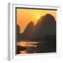 China 10MKm2 Collection - Beautiful Scenery of Yangshuo with Karst Mountains at Sunrise-Philippe Hugonnard-Framed Photographic Print